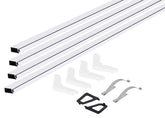 M-D 14103 Screen Frame Kit, Aluminum, White